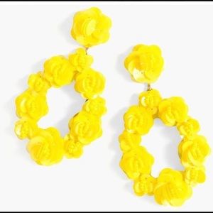 ISO J Crew leather backed petal sequin earrings!